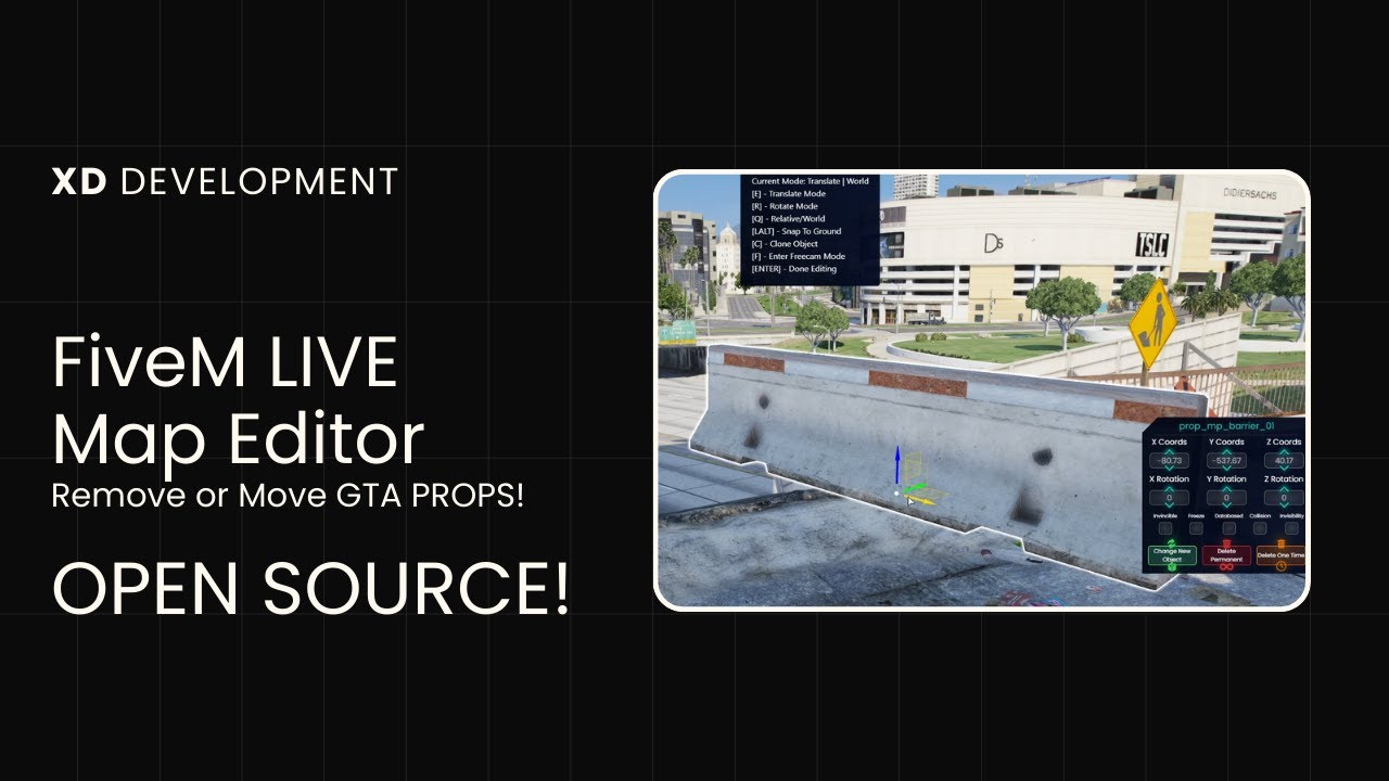 FiveM Live Map Editor (Delete Objects from Maps!)